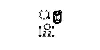 HJS Mounting Kit, catalytic converter Article number: 82 22 4827 cheaply