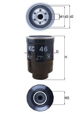 KNECHT Kütusefilter Artikli number: KC 46 soodsalt