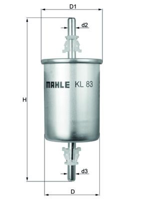 KNECHT Fuel filter Article number: KL 83 cheaply