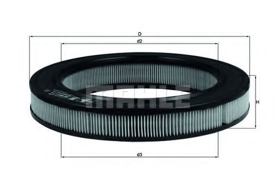 KNECHT Air filter Article number: LX 181 cheaply