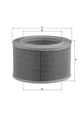 KNECHT Air filter Article number: LX 446 cheaply