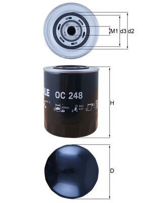 KNECHT Oliefilter Varenummer: OC 248 billige