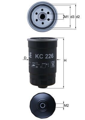 KNECHT Fuel filter Article number: KC 226 cheaply
