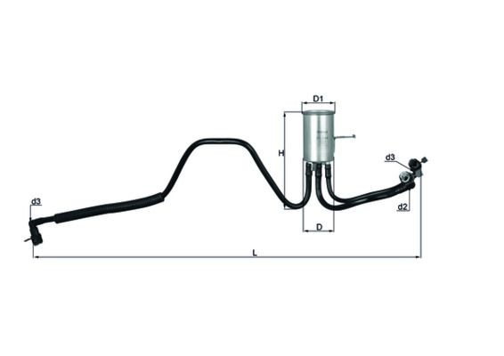 KNECHT Fuel filter Article number: KL 544 cheaply