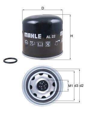 KNECHT Air Dryer Cartridge, compressed-air system Article number: AL 22 cheaply