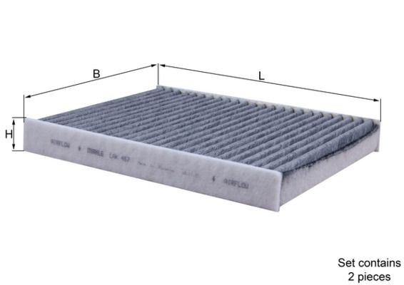 KNECHT Pollen filter Article number: LAK 467/S cheaply