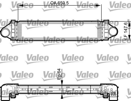 VALEO Intercooler Article number: 818238 cheaply