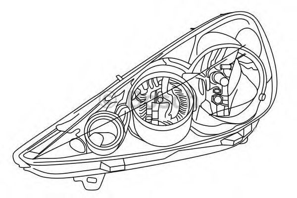 BOSCH Headlight Article number: 0 318 162 213 cheaply