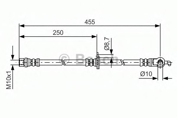 BOSCH Brake hose Article number: 1 987 481 390 cheaply
