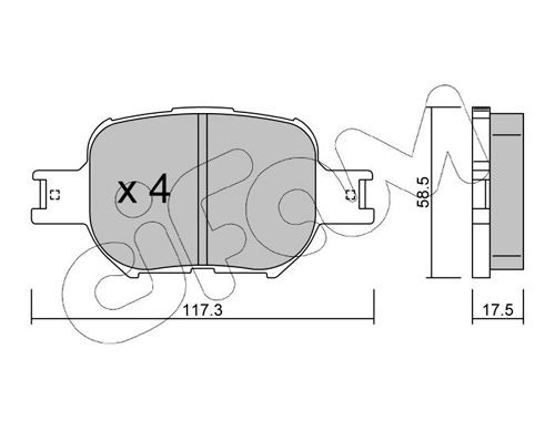 CIFAM Joint kit, drive shaft Article number: 607-059 cheaply
