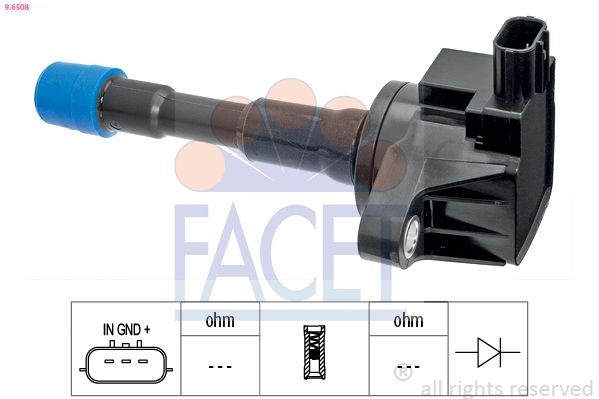 FACET HT.0908 Remondikomplekt, süütejagaja COLT 1.2 GL 55 HP Bensiin 1984