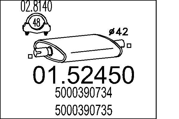 MTS Kesksummuti Artikli number: 01.52450 soodsalt