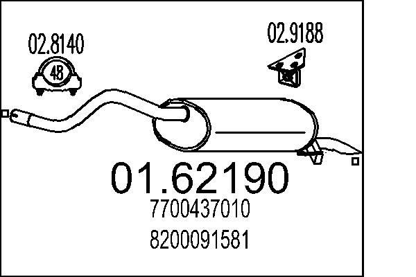 MTS Lõppsummuti Artikli number: 01.62190 soodsalt