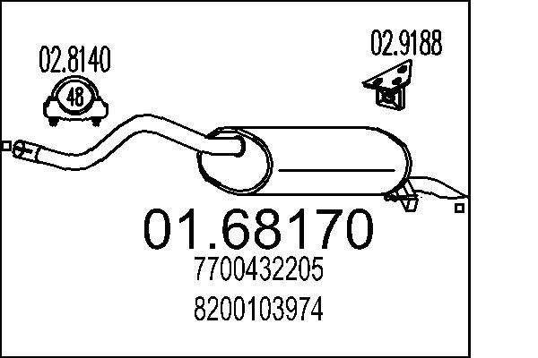 MTS Lõppsummuti Artikli number: 01.68170 soodsalt