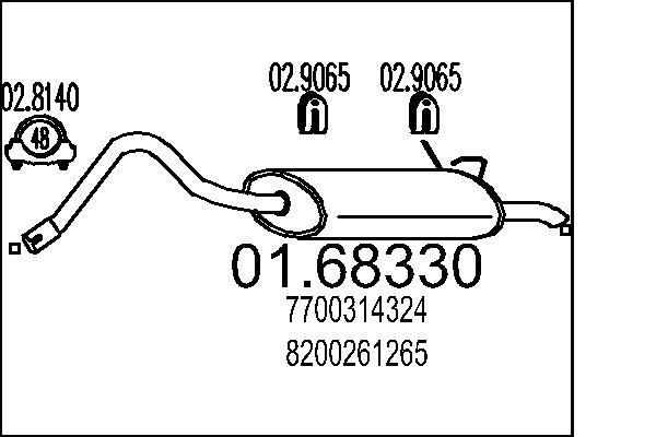 MTS Lõppsummuti Artikli number: 01.68330 soodsalt