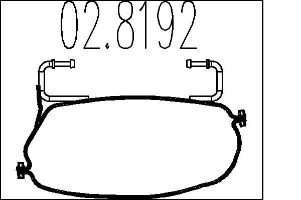 MTS Exhaust clamp Article number: 02.8192 cheaply