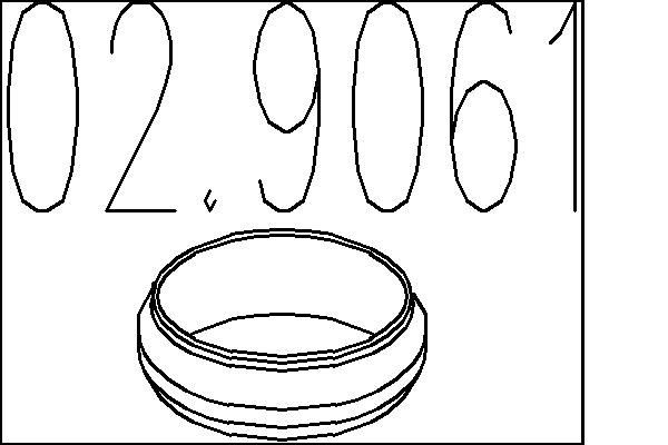 MTS Seal, exhaust pipe Article number: 02.9061 cheaply