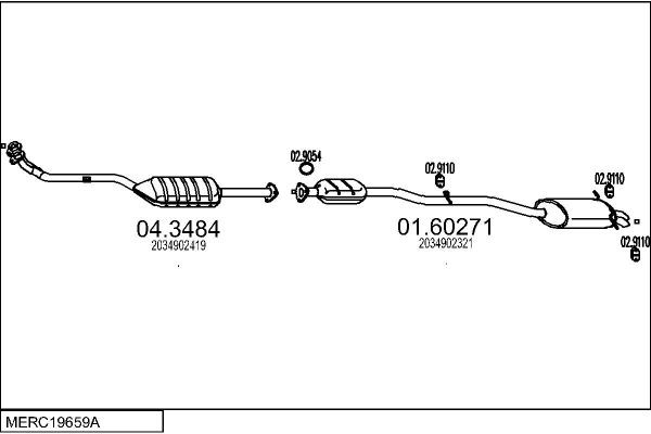 MTS Exhaust pipe gasket Article number: 02.9282 cheaply