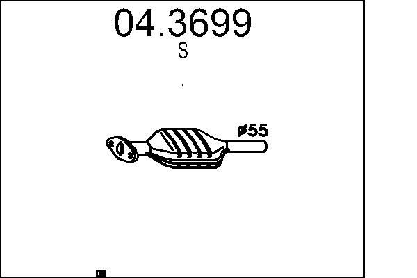 MTS Catalytic converter Article number: 04.3699 cheaply