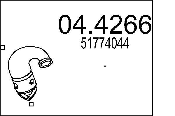 MTS Catalytic converter Article number: 04.4266 cheaply