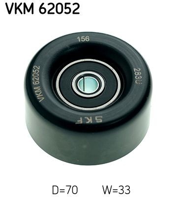 SKF Deflection / Guide Pulley, v-ribbed belt Article number: VKM 62052 cheaply
