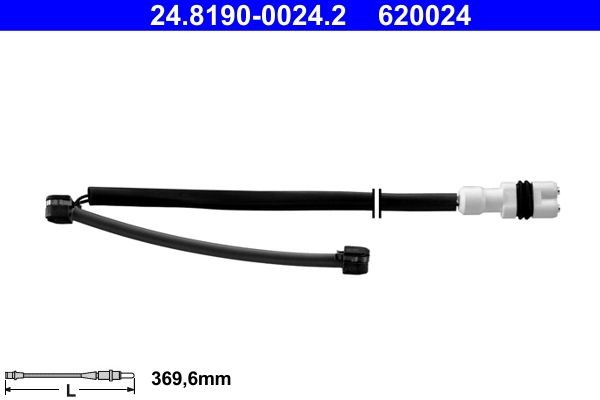 ATE Brake pad wear sensor Article number: 24.8190-0024.2 cheaply