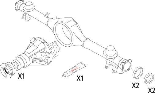 CORTECO Gasket Set, differential Article number: 19536214 cheaply