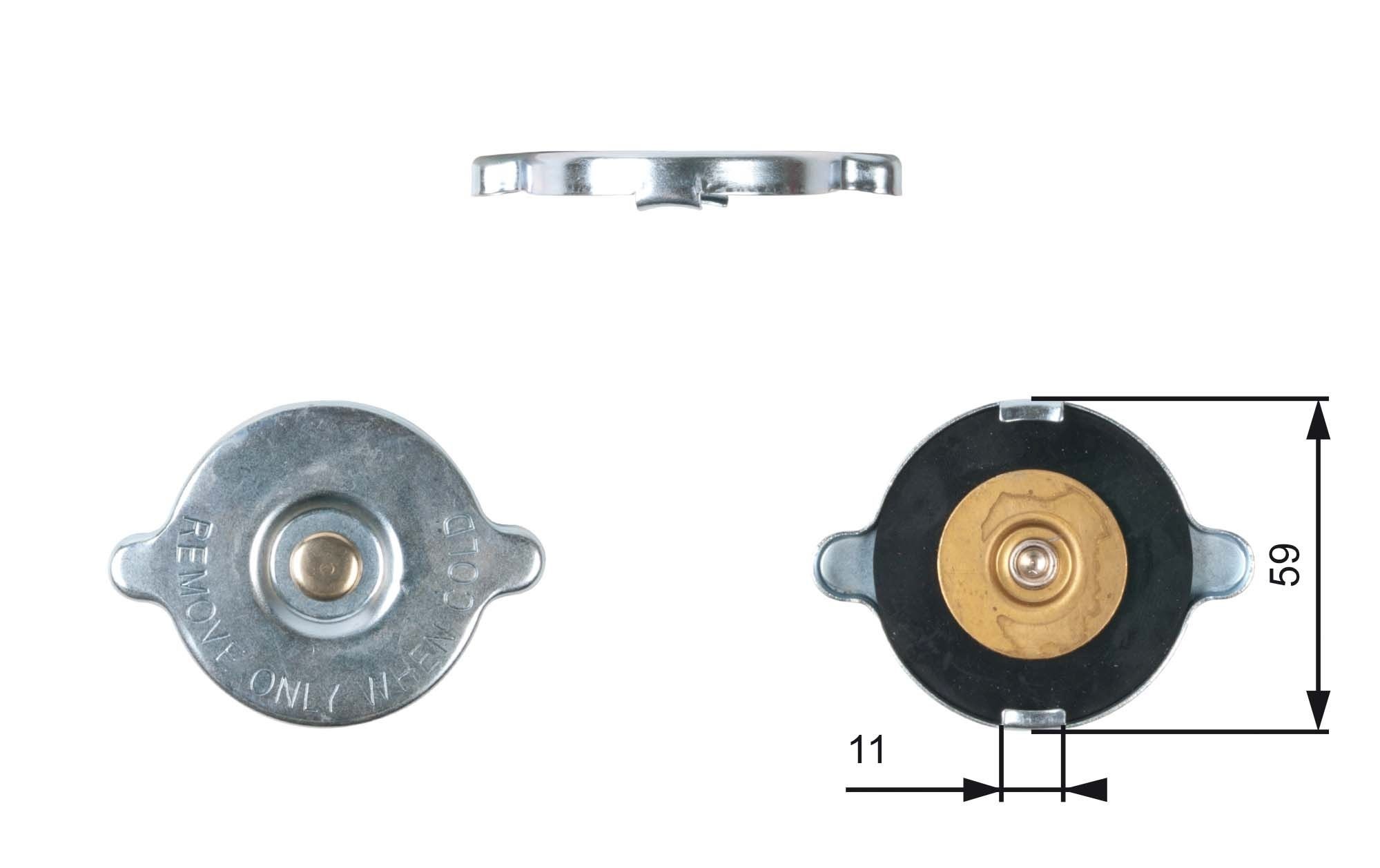 GATES Radiator cap Article number: RC117 cheaply