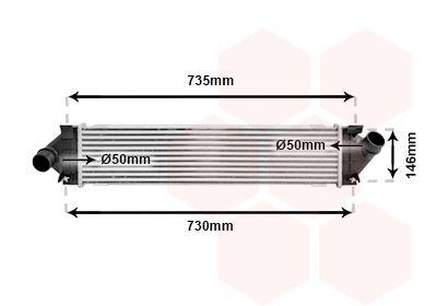 VAN WEZEL Intercooler Article number: 18004480 cheaply