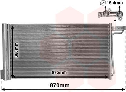 VAN WEZEL Air conditioning condenser Article number: 18005485 cheaply