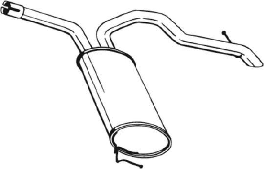 BOSAL Rear silencer Article number: 281-877 cheaply
