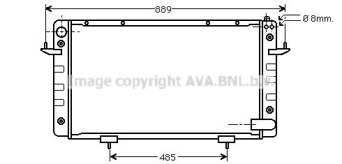 PRASCO Engine radiator Article number: AU2099 cheaply