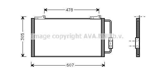 PRASCO Air conditioning condenser Article number: AU5139 cheaply