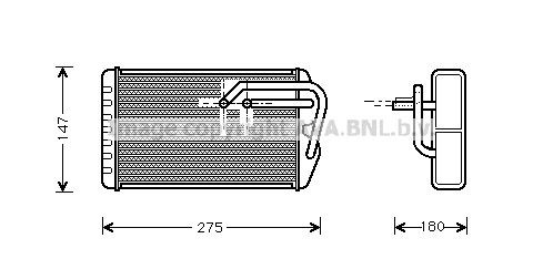 PRASCO Heater matrix Article number: AU6104 cheaply