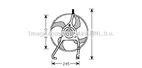 PRASCO Køleventilator Varenummer: CN7538 billige