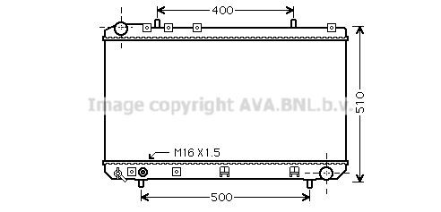 PRASCO Engine radiator Article number: DW2086 cheaply