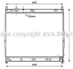 PRASCO Engine radiator Article number: DW2122 cheaply