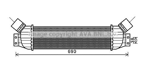 PRASCO Intercooler Article number: DW4092 cheaply