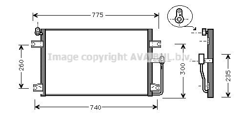 PRASCO Air conditioning condenser Article number: DW5085 cheaply