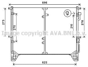 PRASCO Air conditioning condenser Article number: DW5114 cheaply