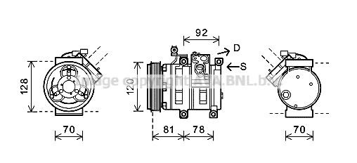 PRASCO Air conditioning compressor Article number: DWK099 cheaply