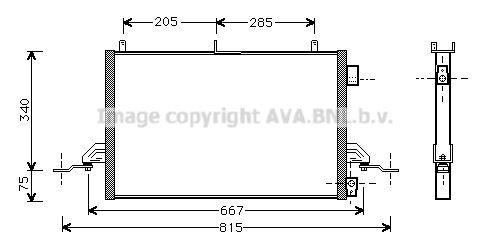 PRASCO Air conditioning condenser Article number: FD5242 cheaply