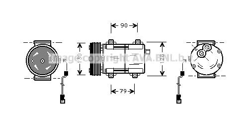 PRASCO Air conditioning compressor Article number: FDK160 cheaply