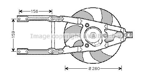 PRASCO Fan, radiator Article number: FT7543 cheaply