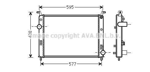 PRASCO Engine radiator Article number: FTA2371 cheaply