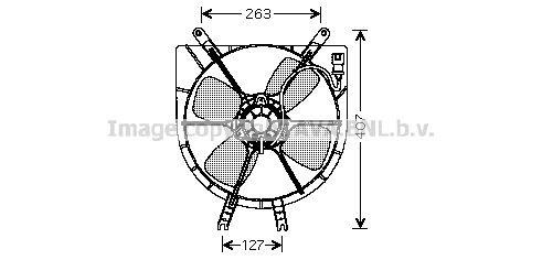 PRASCO Fan, radiator Article number: HD7505 cheaply