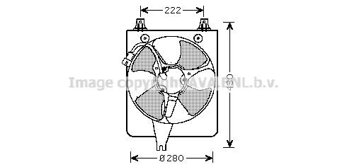 PRASCO Fan, radiator Article number: HD7529 cheaply