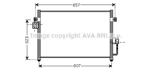 PRASCO Air conditioning condenser Article number: HY5134 cheaply