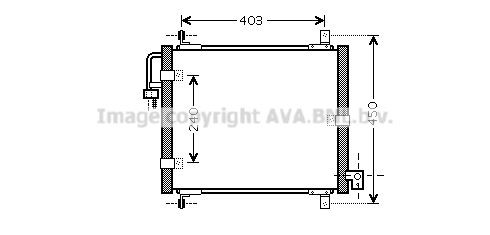 PRASCO Air conditioning condenser Article number: KA5101 cheaply
