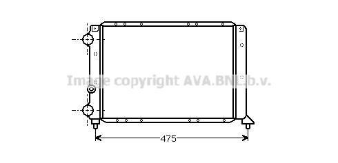 PRASCO Engine radiator Article number: LC2028 cheaply